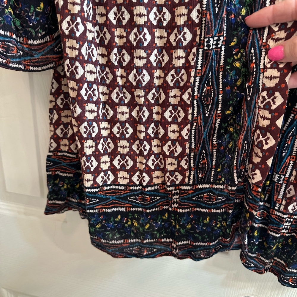 Angie Multicolor Patterned Kimono - Picture 4 of 6